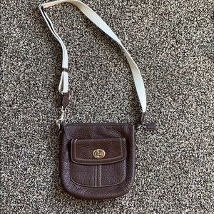 Leather couch small crossbody purse